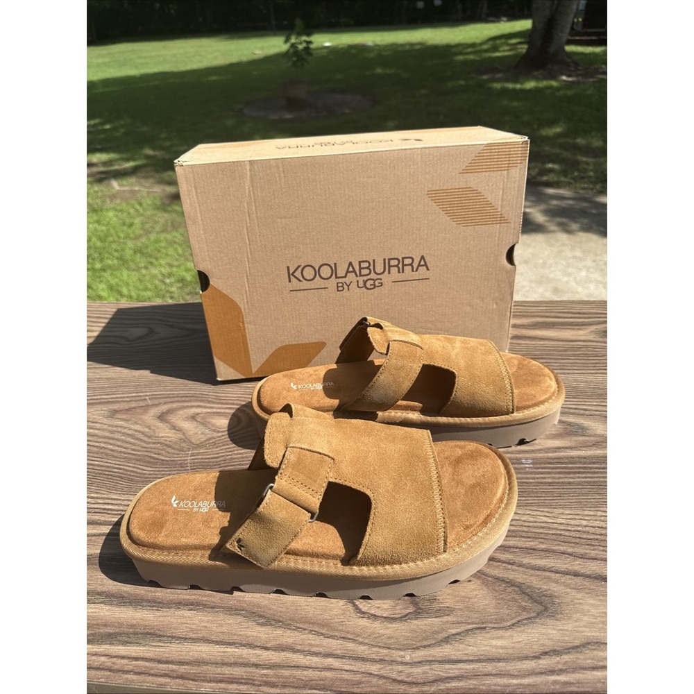 Koolaburra By UGG Tizz Slide Chestnut Slippers Women's Size 11  1167751 NIB